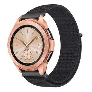 Ремінець BeWatch нейлоновий липучка для Samsung Galaxy Watch 42 мм Чорний (1011301.1) - Інтернет-магазин спільних покупок ToGether