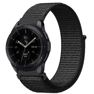 Ремінець BeWatch нейлоновий липучка для Samsung Galaxy Watch 46 мм Чорний (1021301.1) - Інтернет-магазин спільних покупок ToGether