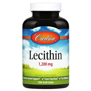 Лецитин Carlson Labs 1200 мг 100 капсул (33862) - Інтернет-магазин спільних покупок ToGether