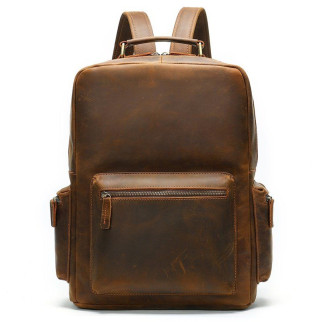 Рюкзак вінтажний Vintage 14712 шкіряний Коричневий - Інтернет-магазин спільних покупок ToGether