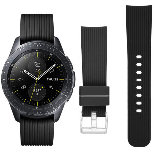 Ремінець BeWatch шириною 20 мм для Samsung Galaxy Watch 42 mm \ Galaxy Active Чорний (1012101) - Інтернет-магазин спільних покупок ToGether