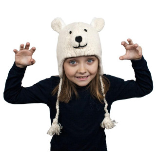 Шапка дитяча Animals Polar bear Kathmandu Оно size Бежевий (22903) - Інтернет-магазин спільних покупок ToGether
