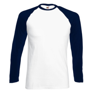 Лонгслів Fruit of the Loom Long sleeve baseball 3XL Темно-синій (0610280WE3XL) - Інтернет-магазин спільних покупок ToGether