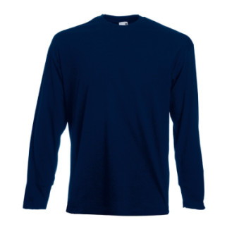 Жіночий лонгслів Fruit of the Loom Valueweight long sleeve S Темно-синій (0610380AZS) - Інтернет-магазин спільних покупок ToGether