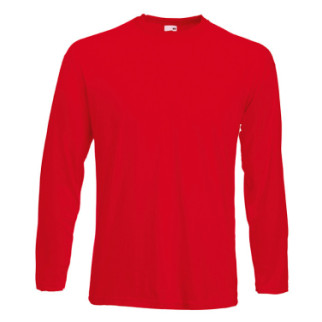 Чоловічий лонгслів Fruit of the Loom Valueweight long sleeve L Червоний (061038040L) - Інтернет-магазин спільних покупок ToGether