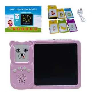 Планшет для малювання LCD Writing Tablet + озвучена абетка Монтессорі 112 карток (рожевий) - Інтернет-магазин спільних покупок ToGether