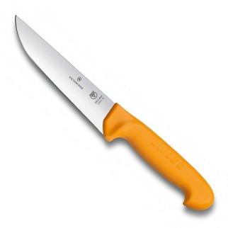 Кухонний ніж м'ясника Victorinox Swibo Butcher Wide 16 см Жовтий (5.8421.16) - Інтернет-магазин спільних покупок ToGether