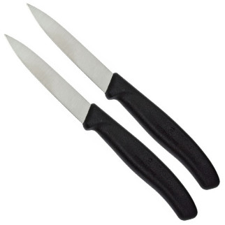 Набір кухонних овочевих ножів Victorinox Swiss Classic Paring 8 см 2 шт. Чорні (6.7603.B) - Інтернет-магазин спільних покупок ToGether