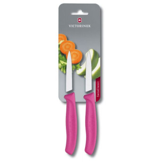 Набір кухонних овочевих ножів Victorinox Swiss Classic Paring 8 см 2 шт Рожеві (6.7606.L115B) - Інтернет-магазин спільних покупок ToGether
