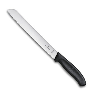 Кухонний ніж для хліба Victorinox Swiss Classic Bread 21 см Чорний (6.8633.21B) - Інтернет-магазин спільних покупок ToGether