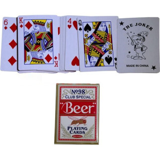 Карти гральні покерні з пластиковим покриттям Duke N098 54 листи 87х62 мм червоні (DN24968RED) - Інтернет-магазин спільних покупок ToGether