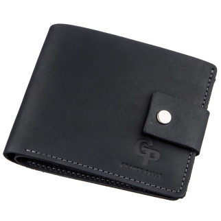 Чоловіче портмоне у вінтажному стилі GRANDE PELLE 11228 Чорне - Інтернет-магазин спільних покупок ToGether