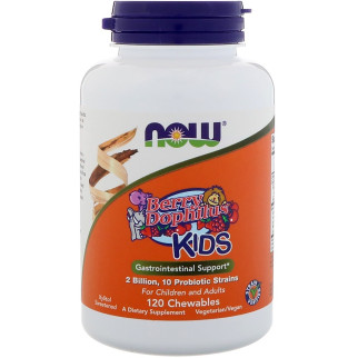 Пробіотики дофілус для дітей Now Foods Berry Dophilus 120 жувальних таблеток (NF2949) - Інтернет-магазин спільних покупок ToGether