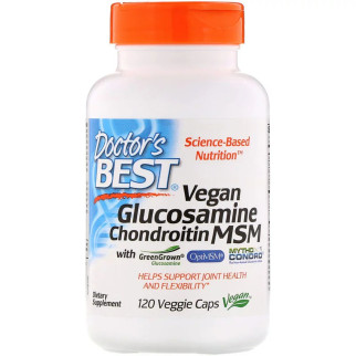Вегетаріанський глюкозамін хондроїтин та ЧСЧ Doctor's Best Glucosamine Chondroitin MSM 120 капсул (DRB00500) - Інтернет-магазин спільних покупок ToGether