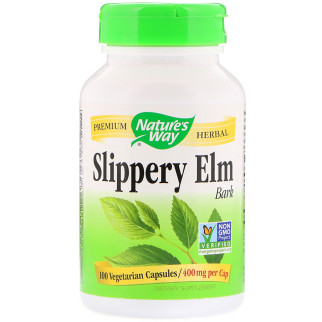 Слизький В'яз Nature's Way Slippery Elm Bark 400 мг 100 капсул (NWY17100) - Інтернет-магазин спільних покупок ToGether