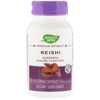Гриби рейші Nature's Way Reishi Standardized 376 мг 100 капсул (NWY62700) - Інтернет-магазин спільних покупок ToGether