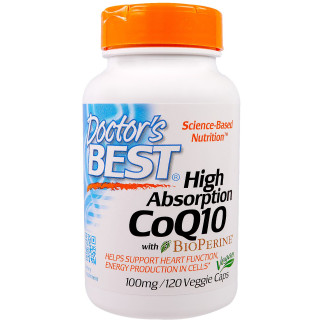 Коензим Q10 Doctor's Best Висока Абсорбація 100 мг BioPerine 120 гелевих капсул (DRB00188) - Інтернет-магазин спільних покупок ToGether