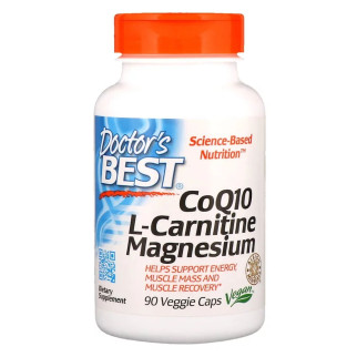 Коензим Q10 Doctor's Best L-Карнітин та Магній CoQ10 L-Carnitine Magnesium 90 капсул (DRB00477) - Інтернет-магазин спільних покупок ToGether