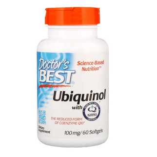 Убіхінол Doctor's Best Ubiquinol with Kaneka 100 мг 60 желатинових капсул (DRB00205) - Інтернет-магазин спільних покупок ToGether