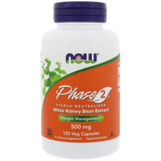 Біла квасоля фаза 2 Now Foods Phase 2 500 мг 120 капсул (NF3021) - Інтернет-магазин спільних покупок ToGether