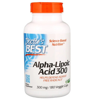 Альфа-ліпоєва кислота Doctor's Best Alpha-Lipoic Acid 300 мг 180 капсул (DRB00277) - Інтернет-магазин спільних покупок ToGether