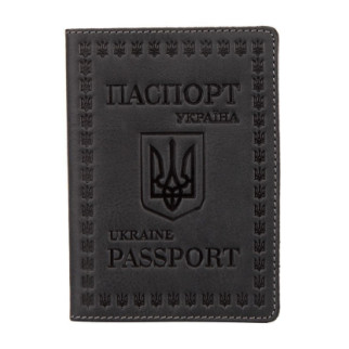 Шкіряна обкладинка для паспорта європейської якості Shvigel 16132 Сірий (16132) - Інтернет-магазин спільних покупок ToGether