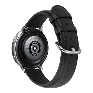 Ремінець BeWatch шкіряний 20мм Samsung Active| Active 2 | Galaxy watch 42mm Чорний S (1210101.S) - Інтернет-магазин спільних покупок ToGether