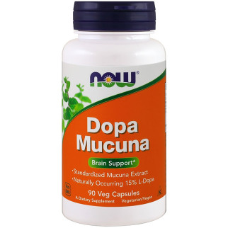 Мукуна Гаряча, Dopa Mucuna, Now Foods, 90 капсул - Інтернет-магазин спільних покупок ToGether