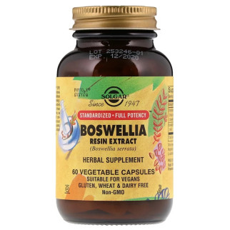 Босвелія Екстракт, Boswellia Resin Extract, Solgar, 60 вегетаріанських капсул - Інтернет-магазин спільних покупок ToGether