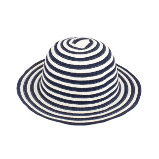 Капелюх солом'яний дитячий Summer hat Інфанта смугастий 48-50 Синьо-білий (17516) - Інтернет-магазин спільних покупок ToGether