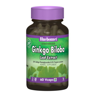 Екстракт Листя Гінкго Білоби, Bluebonnet Nutrition, 60 гелевих капсул - Інтернет-магазин спільних покупок ToGether