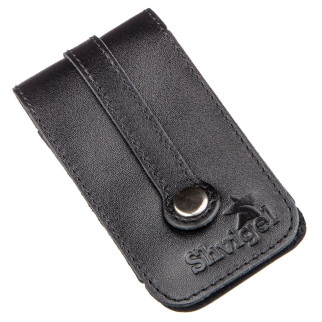 Компактна шкіряна ключниця з хлястиком SHVIGEL 13988 Чорна - Інтернет-магазин спільних покупок ToGether