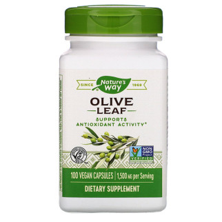 Оливкове Листя, Olive Leaves, Nature's Way, 1500 мг, 100 Капсул - Інтернет-магазин спільних покупок ToGether