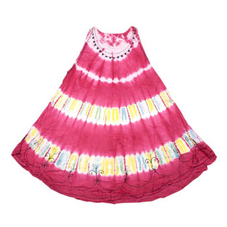 Сукня Літнє Karma Віскоза Вишивка Вільний розмір Яскраво-рожевий (24378) - Інтернет-магазин спільних покупок ToGether