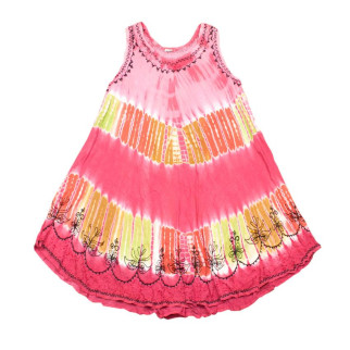 Сукня Літня Karma Віскоза Вишивка Вільний розмір Відтінки Рожевого (24379) - Інтернет-магазин спільних покупок ToGether