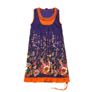 Сукня Karma Брахма Коттон Розмір M-L Фіолетовий Фон Квітковий Візерунок (20483) - Інтернет-магазин спільних покупок ToGether