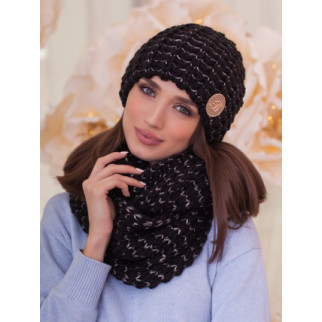 Комплект «Космія» (шапка та шарф-сніг) Braxton чорний + графіт 56-59 - Інтернет-магазин спільних покупок ToGether