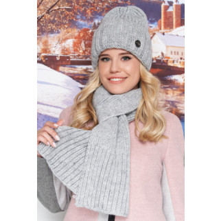 Комплект «Наомі» (шапка та шарф) Braxton світло-сірий 56-59 - Інтернет-магазин спільних покупок ToGether