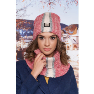 Комплект «Анжеліна» (шапка-ковпак та шарф-хомут) Braxton фламінго 56-59 - Інтернет-магазин спільних покупок ToGether