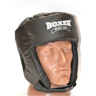 Шолом боксерський шкірвініл Boxer Sport Line L Чорний (hub_chAR79937) - Інтернет-магазин спільних покупок ToGether