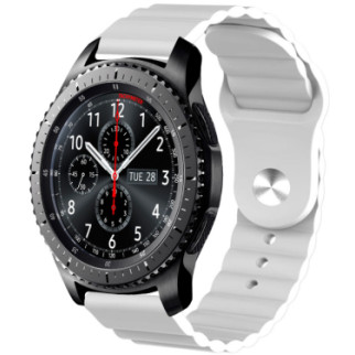 Ремінець силіконовий 22мм Samsung Gear S3 | Galaxy Watch 46 | Galaxy Watch 3 45 mm LineS BeWatch Білий - Інтернет-магазин спільних покупок ToGether