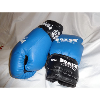 Боксерські рукавички 8 oz Boxer Синій (hub_dn7ir2) - Інтернет-магазин спільних покупок ToGether