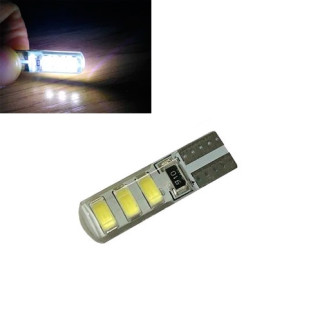 2х LED T10 W5W лампа в автомобіль BTB, 6 SMD 5630 5730 з обманкою, в силіконі - Інтернет-магазин спільних покупок ToGether