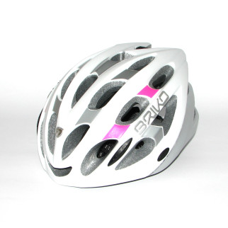 Велошлем Briko Quarter White-Pink-Silv M - Інтернет-магазин спільних покупок ToGether