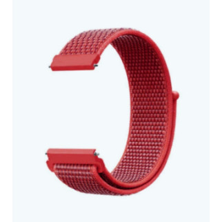 Ремінець BeWatch 22мм нейлоновий липучка для годинника універсальний Червоний (1021302) - Інтернет-магазин спільних покупок ToGether