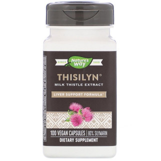 Розторопша Екстракт, Thisilyn, Milk Thistle, Liver Support Formula, Nature's Way, 100 вегетаріанських капсул - Інтернет-магазин спільних покупок ToGether