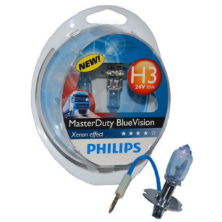 Автолампа PHILIPS 13336MDBVS2 H3 70W 24V PK22s MasterDuty BlueVision - Інтернет-магазин спільних покупок ToGether