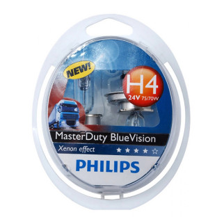 Автолампа PHILIPS 13342MDBVS2 H4 75/70W 24V P43t MasterDuty BlueVision - Інтернет-магазин спільних покупок ToGether