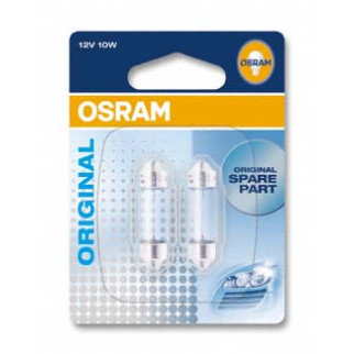 Автолампа ук. OSRAM 6438-02B C5W 28mm 12V SV8.5-8 10X2 Blister - Інтернет-магазин спільних покупок ToGether