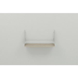 Полиця настінна Ferrum-decor Ізі 260x500x150 метал Білий ДСП Сонома 16 мм (IZI0011) - Інтернет-магазин спільних покупок ToGether